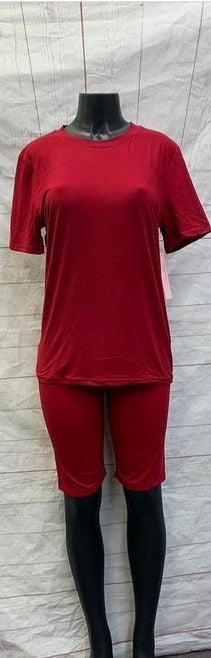 Sexy solid two piece set